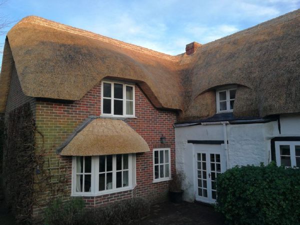 Finished re-ridge with scallop pattern edging, Vale of Pewsey